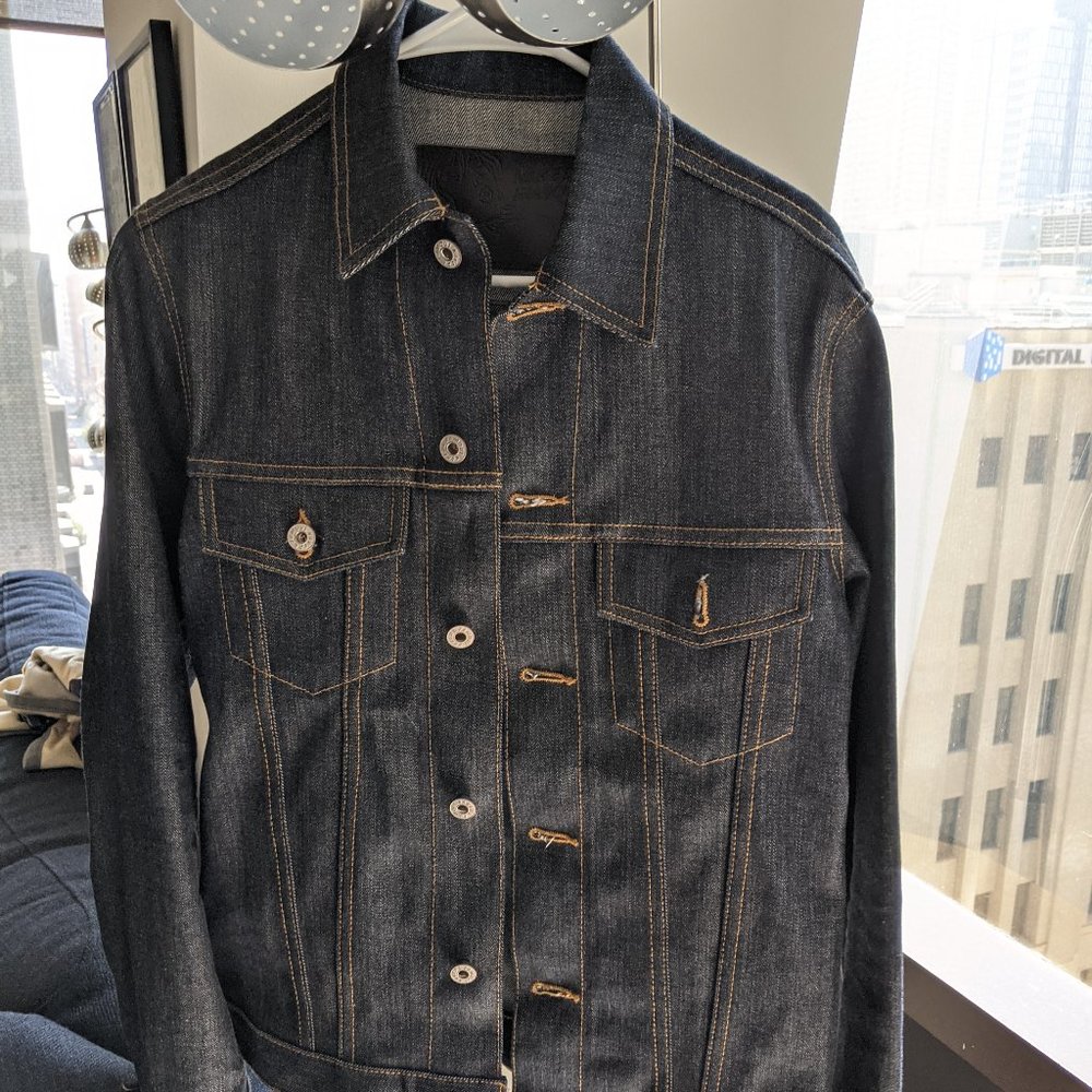 Naked & Famous Denim Jacket LHT Selvedge in Small